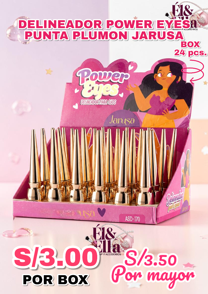 DELINEADOR POWER EYES PUNTA PLUMON JARUSA