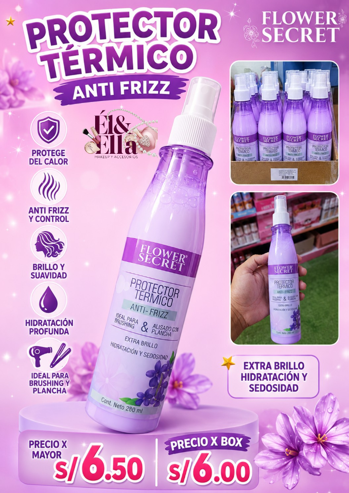 PROTECTOR TÉRMICO ANTI FRIZZ FLOWER SECRET