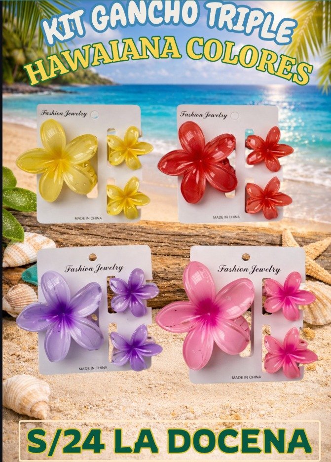 KIT GANCHO TRIPLE HAWAINA