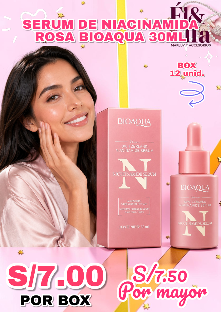 SERUM DE NIACINAMIDA ROSA BIOAQUA 30ML