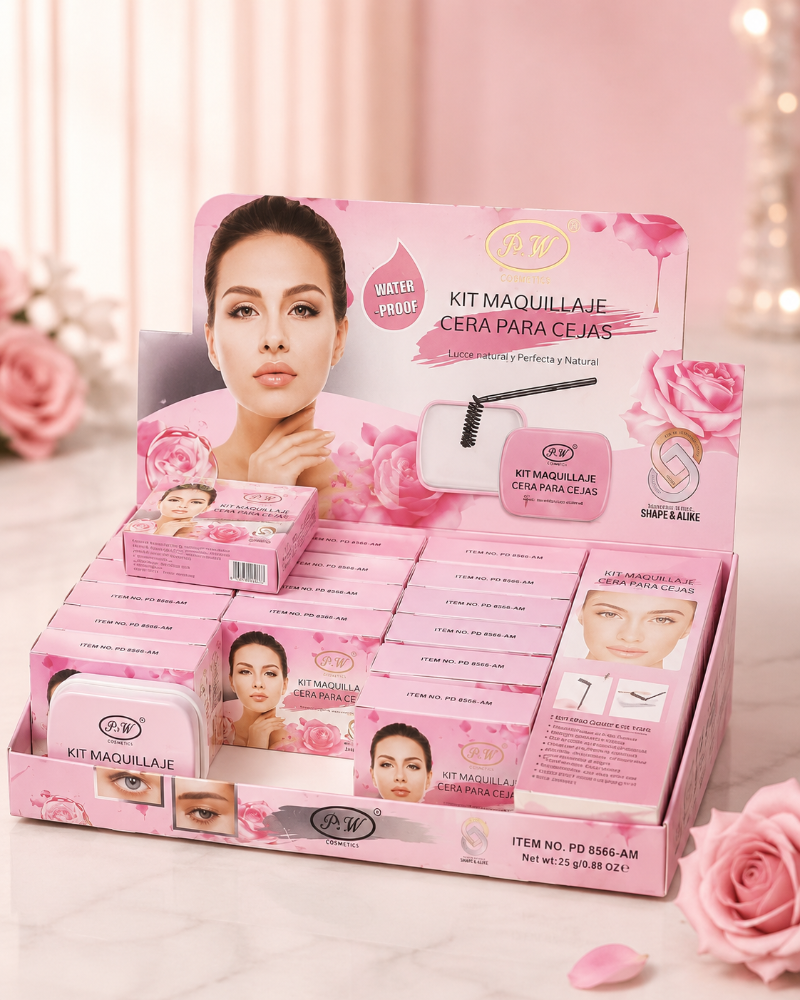 CERA DE CEJAS ROSAS CON APLICADOR PW