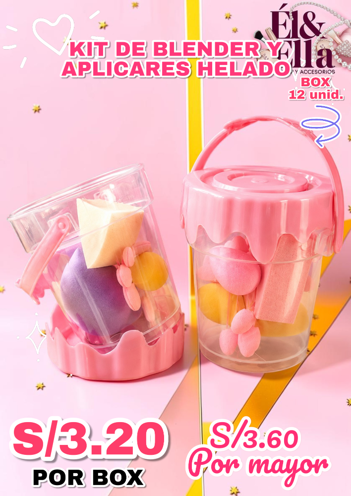 KIT DE BLENDER Y APLICARES HELADO