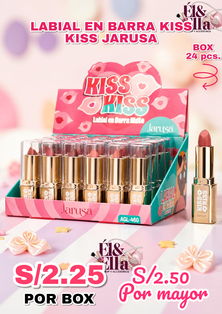 LABIAL EN BARRA KISS KISS JARUSA AGL-460