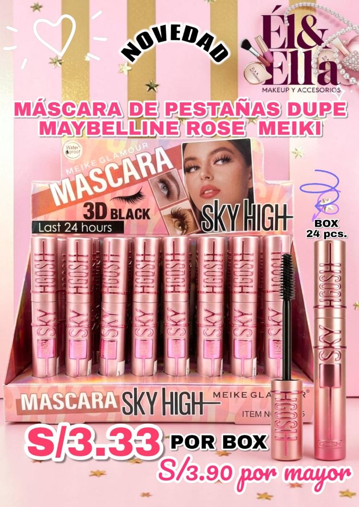 MÁSCARA DE PESTAÑAS DUPE MAYBELLINE ROSE MEIKI