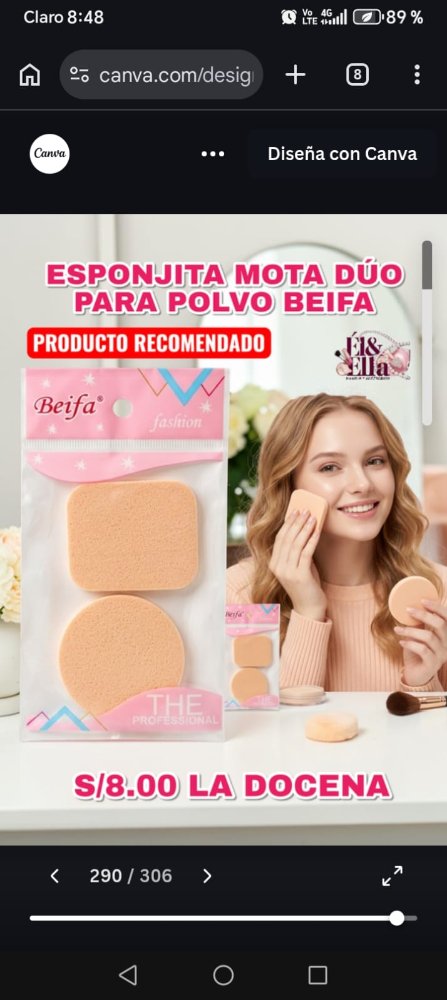 ESPONJITA MOTA DUO PARA POLVO BEIFA