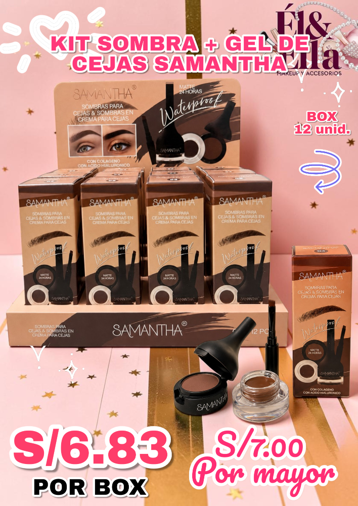 KIT SOMBRA + GEL DE CEJAS SAMANTHA