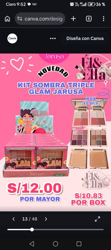 KIT SOMBRA TRIPLE JARUSA