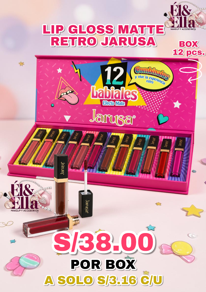 LIP GLOSS MATTE RETRO JARUSA AGL-108