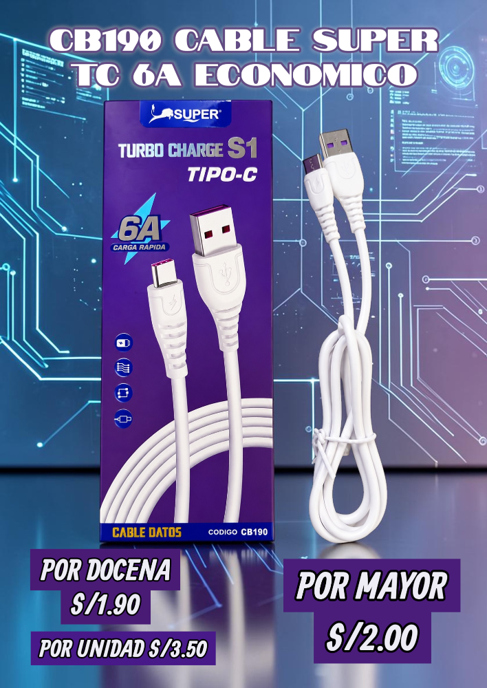 CABLE SUPER TC 6A CB190