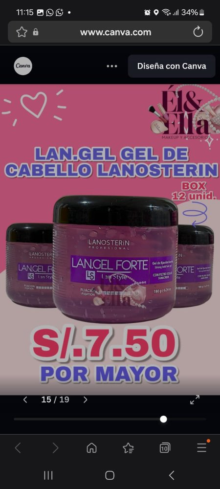 Gel de cabello Lanosterin 180g
