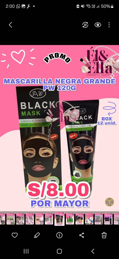 MASCARILLA NEGRA TUBO PW 120 G