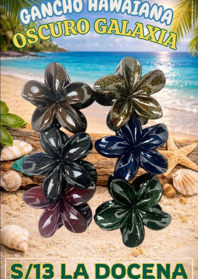 GANCHO HAWAIANA OSCURO GALAXIA