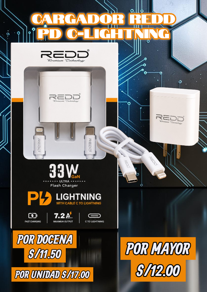 CARGADOR REDD PD C-LIGHTNING RD-6149L