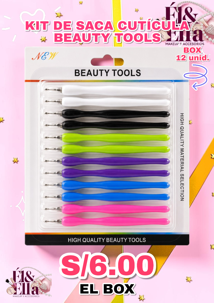 KIT DE SACA CUTÍCULA BEAUTY TOOLS