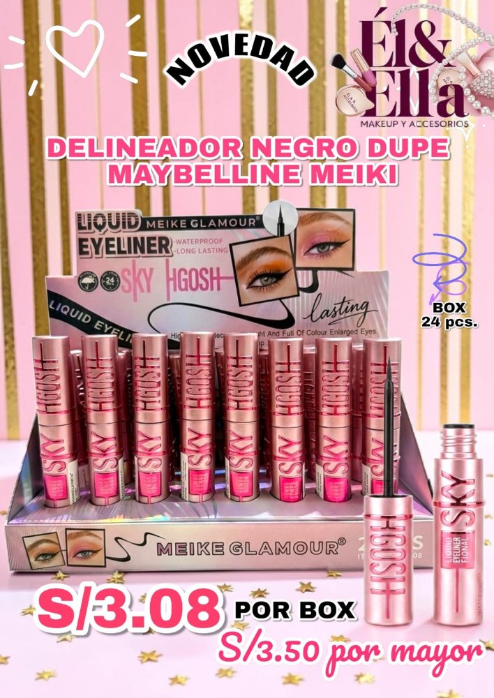 DELINEADOR NEGRO DUPE MAYBALLINE MEIKI
