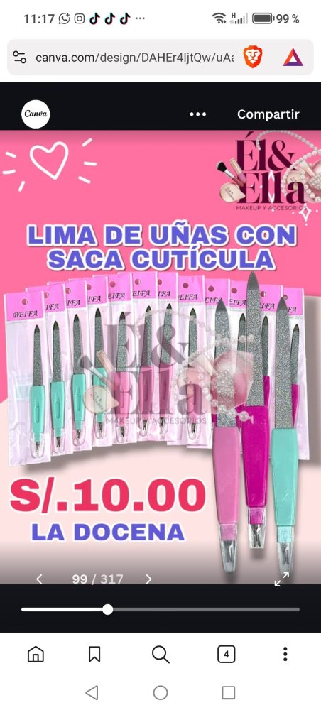 LIMA DE UÑAS CON SACACUTICULA
