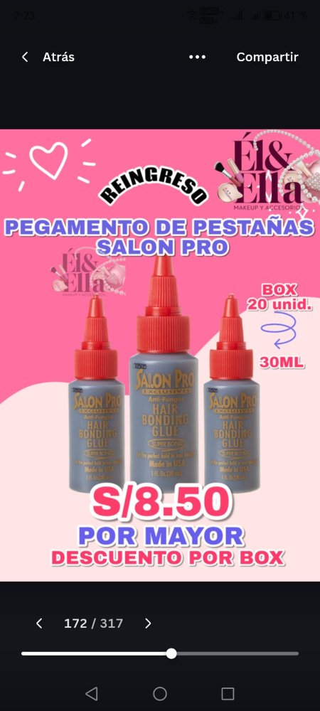 Pegamento de pestañas salon pro