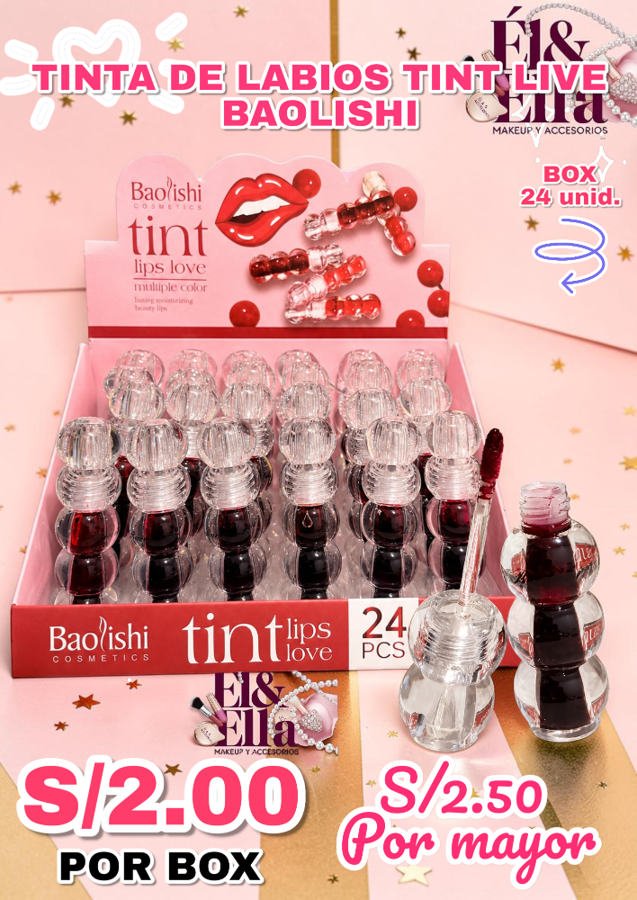 TINTA DE LABIOS TINT LIVE BAOLISHI