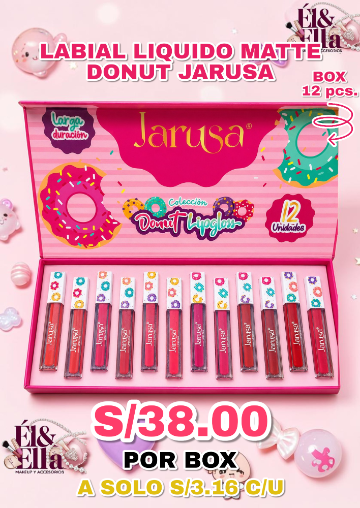 LABIAL LIQUIDO MATTE DONUT JARUSA AGL-104