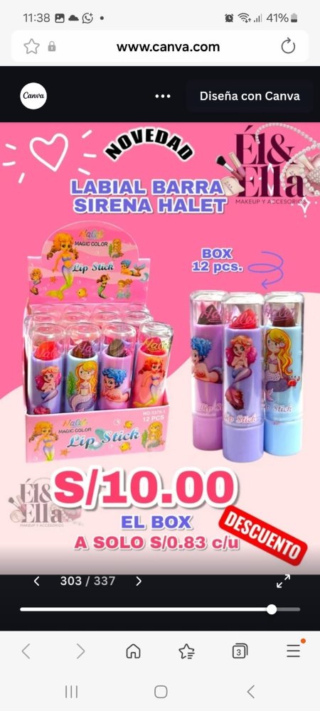 LABIAL BARRA SIRENA HALET