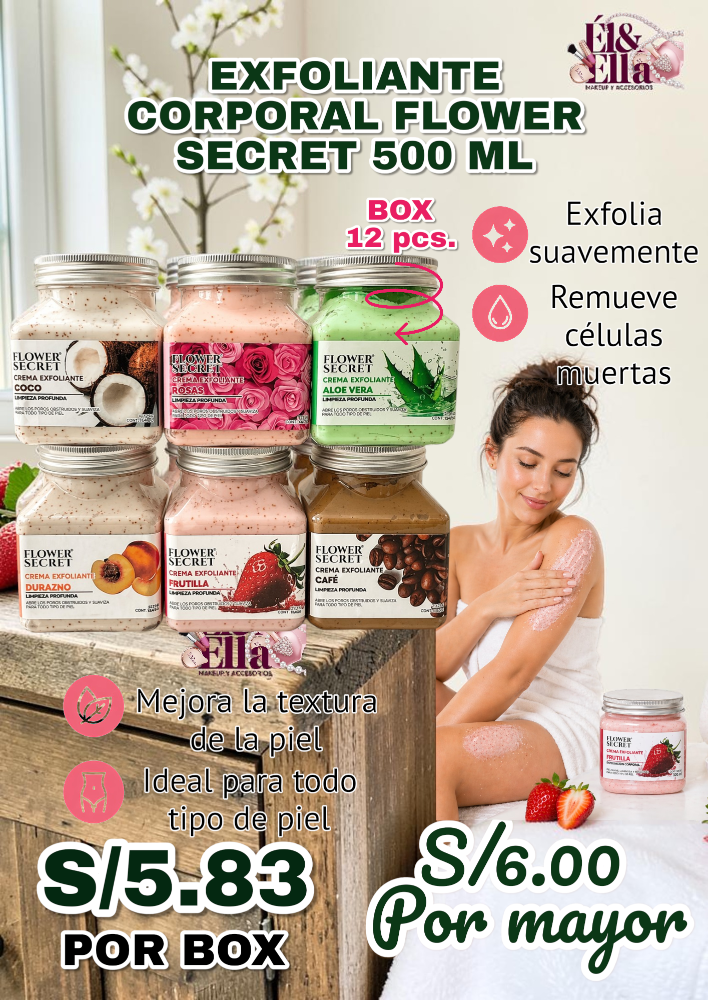 EXFOLIANTE CORPORAL FLOWER SECRET 500 ML