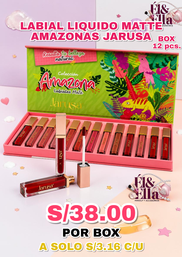 LABIAL LIQUIDO MATTE AMAZONAS JARUSA AGL-106