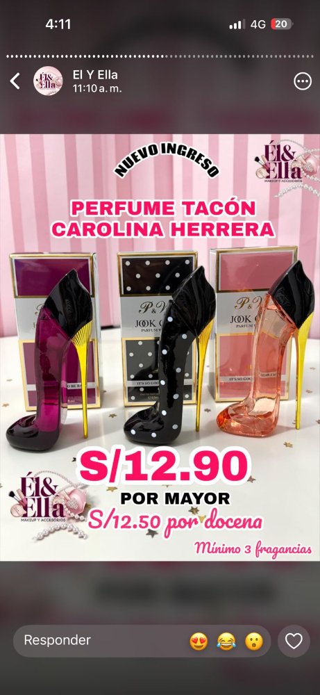 DUPE PERFUME TACON CAROLINA HERRERA