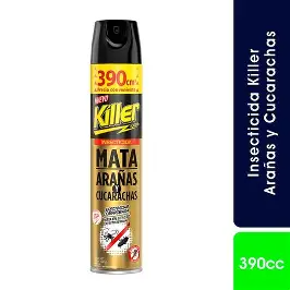 INSECTICIDA KILLER 390CC ARAÑA Y CUCARACHAS