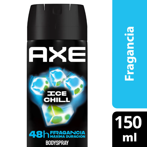 DESODORANTE AXE SPRAY 150ML ICE CHILL