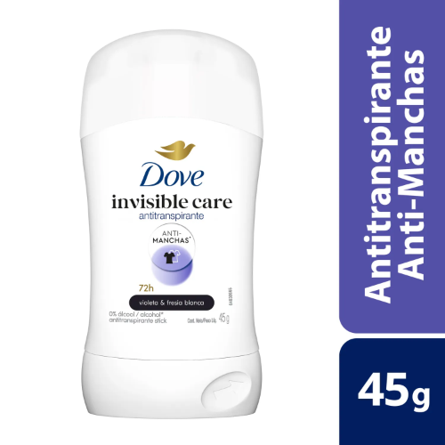 DESODORANTE BARRA DOVE 45ML INVISIBLE CARE