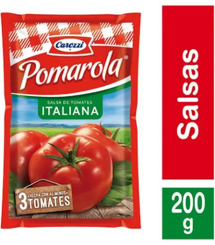 SALSA DE TOMATE POMAROLA 200G