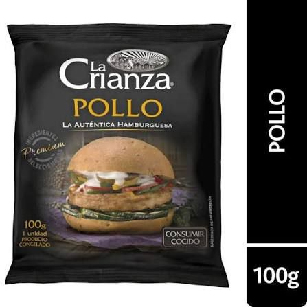HAMBURGUESA LA CRIANZA POLLO 100G