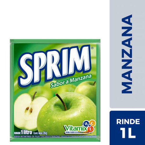 JUGO SPRIM POLVO MANZANA