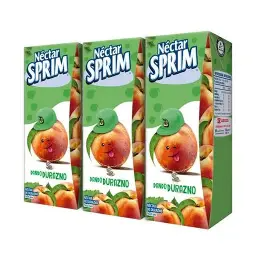 JUGOS BOMBILLIN SPRIM X3 DURAZNO
