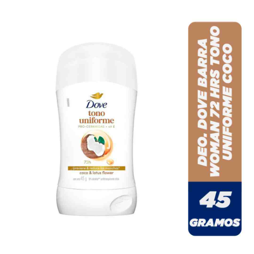 DESODORANTE BARRA DOVE 45ML COCO