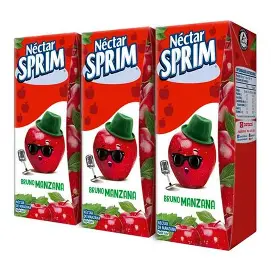 JUGOS BOMBILLIN SPRIM X3 MANZANA