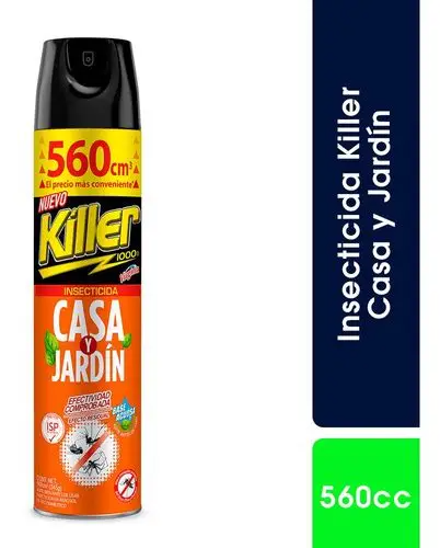INSECTICIDA KILLER 560CC CASA Y JARDIN