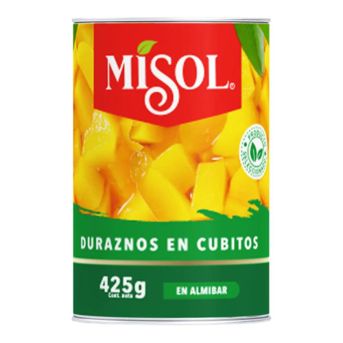 DURAZNO CUBOS MI SOL 425G