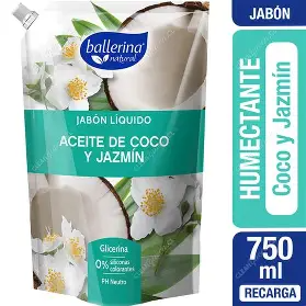 JABON BALLERINA 750ML COCO JAZMIN
