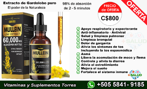 Mullein Gotas de Gardolobo 60,000mg 60ml