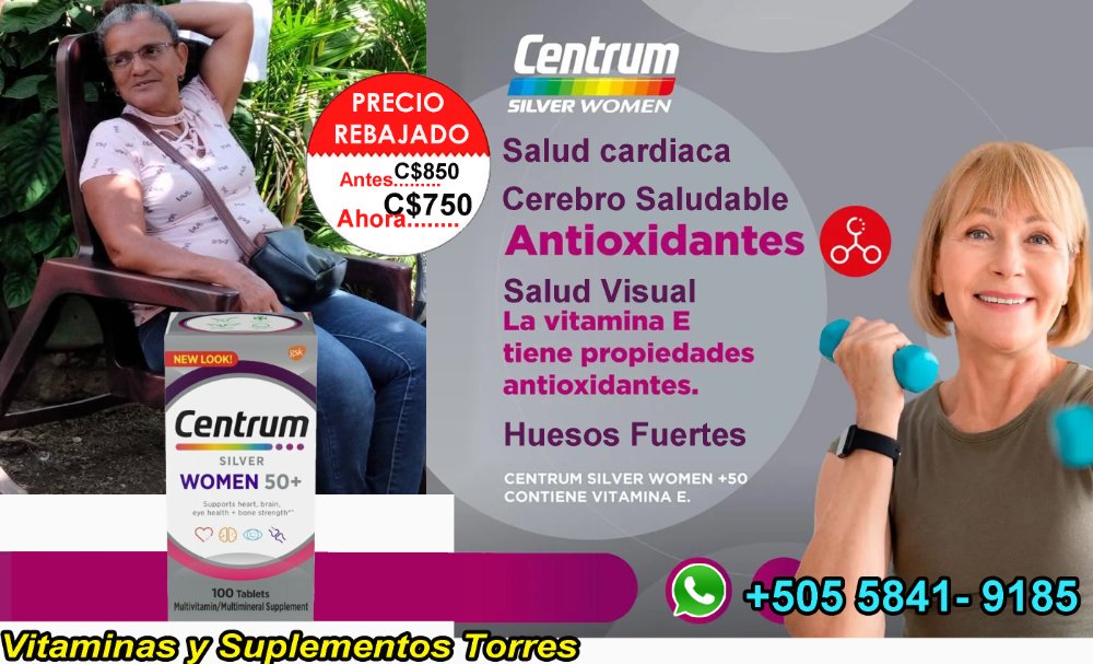 Centrum Silver Woman 50  Mujer 100 Tab