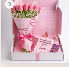 Caja de tulipanes