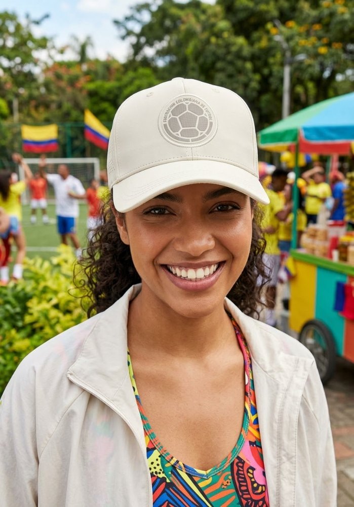 GORRAS DE LA SELECCION COLOMBIA, EN 3 COLORES ROJA, AMARILLA, BLANCA