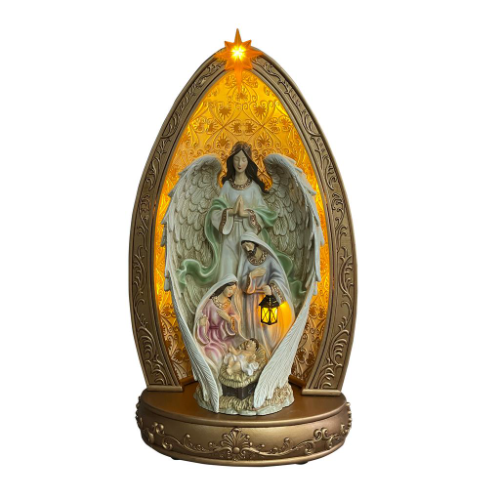 MS Figura de la Sagrada Familia con Luz de Fondo
