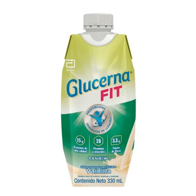 510076 Glucerna Fit Suplemento Sabor a Vainilla 330mL
