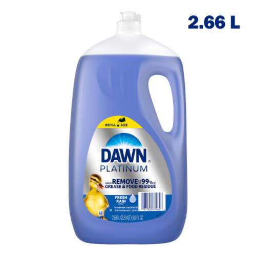 501915 Dawn Platinum Lavaplatos Desengrasante Aroma Fresh Rain 2.66L