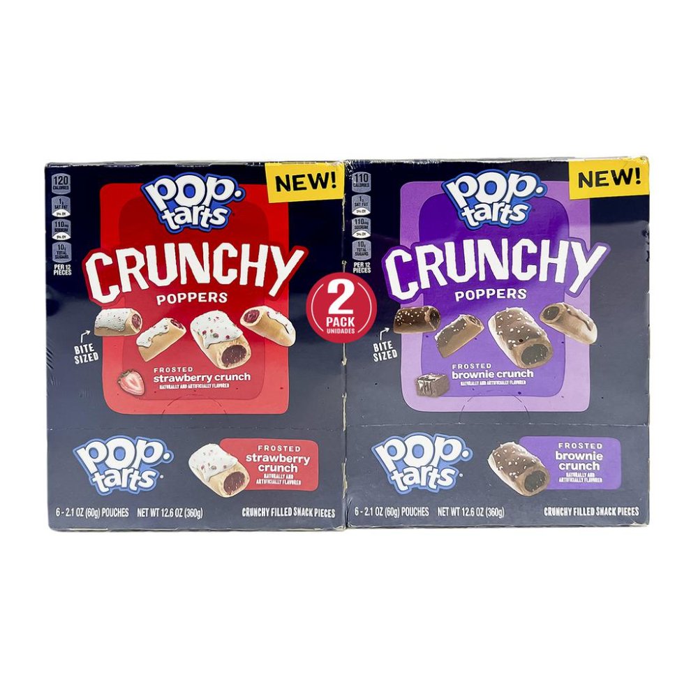 496381 Pop-Tarts Snack Trozos Rellenos de Fresa y Brownie 360g