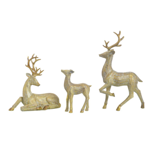 MS Decoración Renos Navideños 3 Piezas