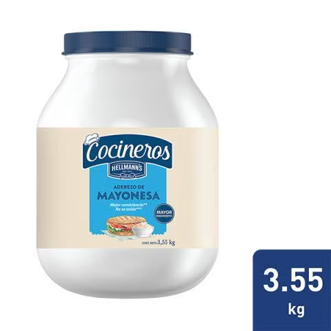 Hellmanns Mayonesa Cocineros 3550gr