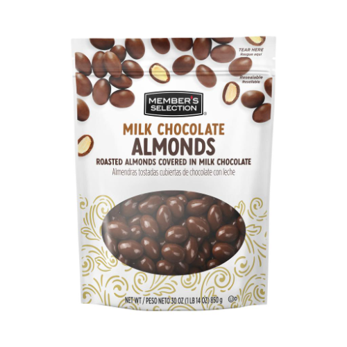 376058 MS Almendras Cubiertas de Chocolate con Leche 30oz